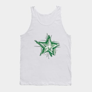 Emerald Star Graffiti Splash Art No. 512 Tank Top